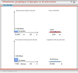 Simulateur d'épargne et de placement - 1